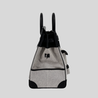 Hermès HAC (Haut à Courroies) 40 Limited Edition Cargo Noir Swift and Toile Palladium Hardware