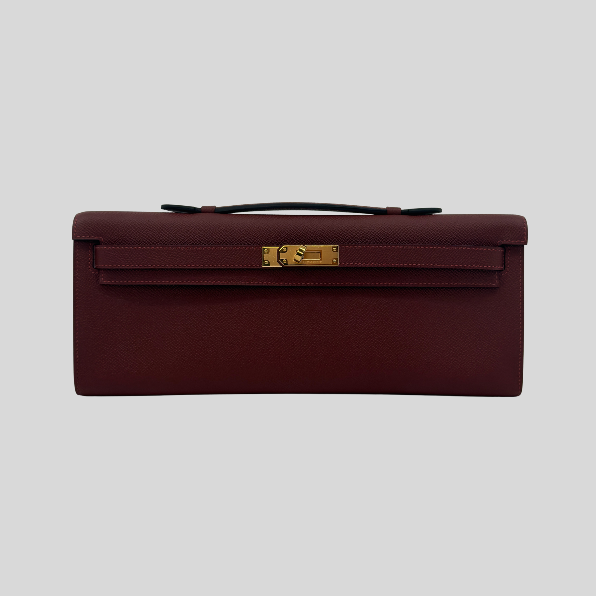 Hermès Kelly Cut Rouge H Epsom Gold Hardware (2026 G) | Randolph Goods