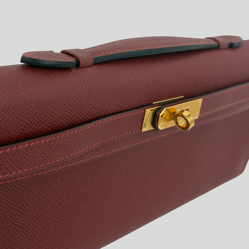 Hermès Kelly Cut Rouge H Epsom Gold Hardware (2026 G) | Randolph Goods