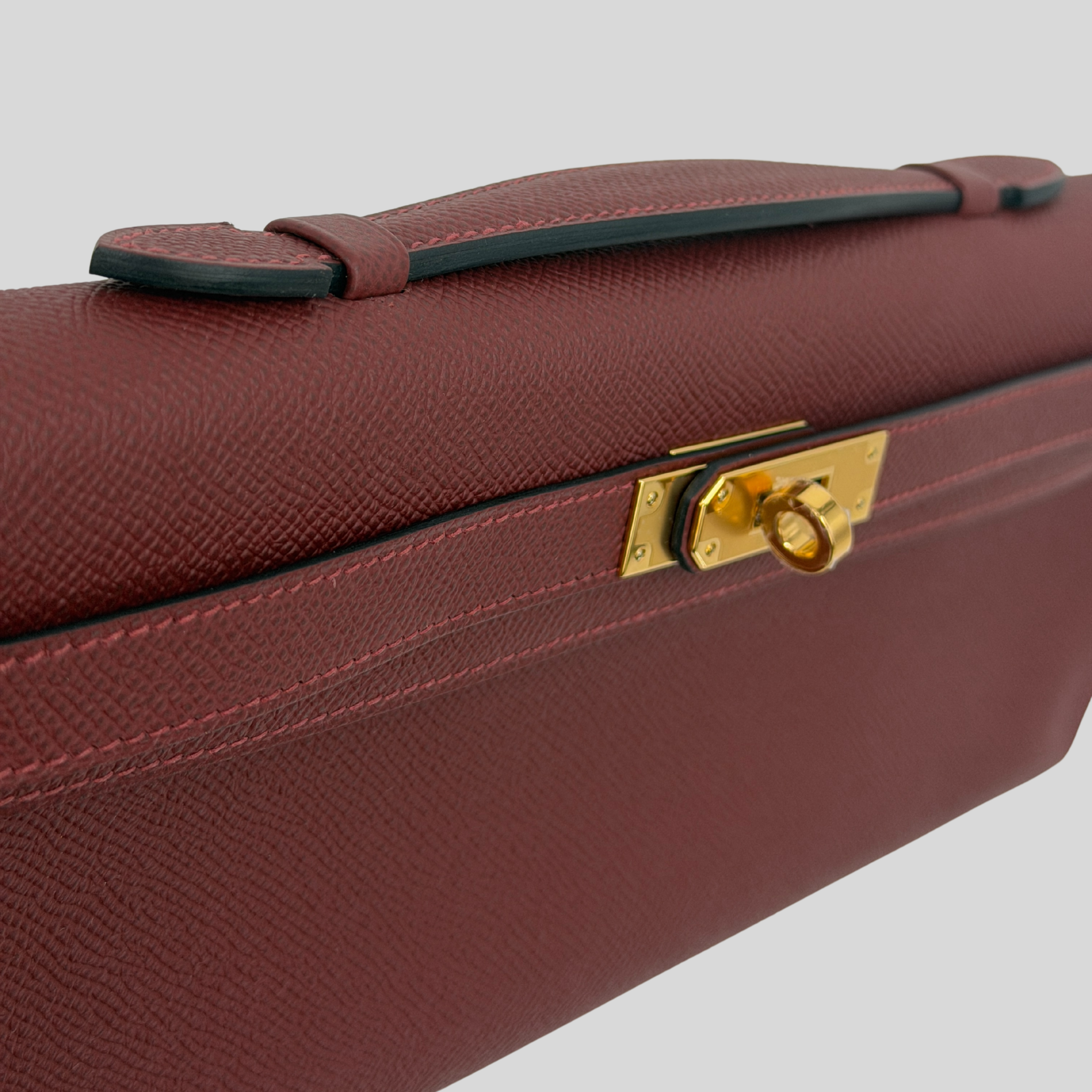 Hermès Kelly Cut Rouge H Epsom Gold Hardware (2026 G) | Randolph Goods