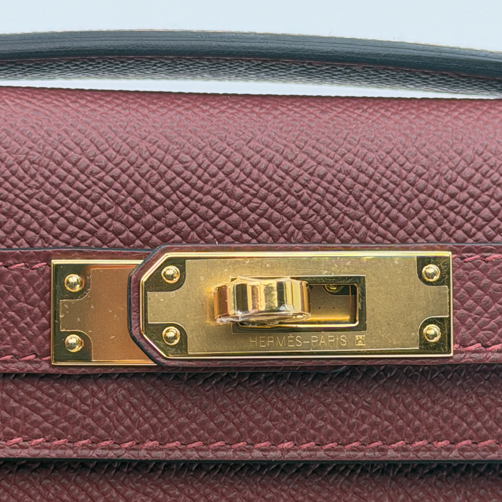 Hermès Kelly Cut Rouge H Epsom Gold Hardware (2026 G) | Randolph Goods