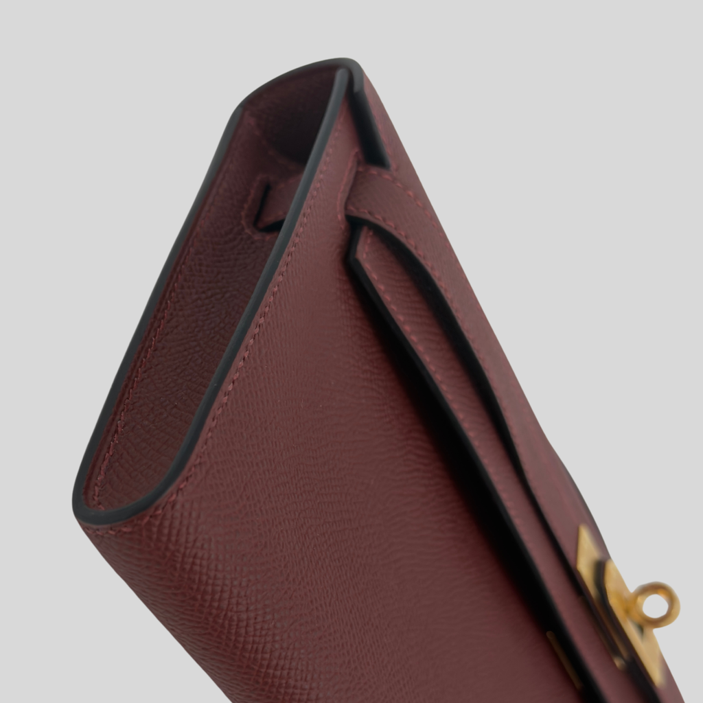Hermès Kelly Cut Rouge H Epsom Gold Hardware (2026 G) | Randolph Goods