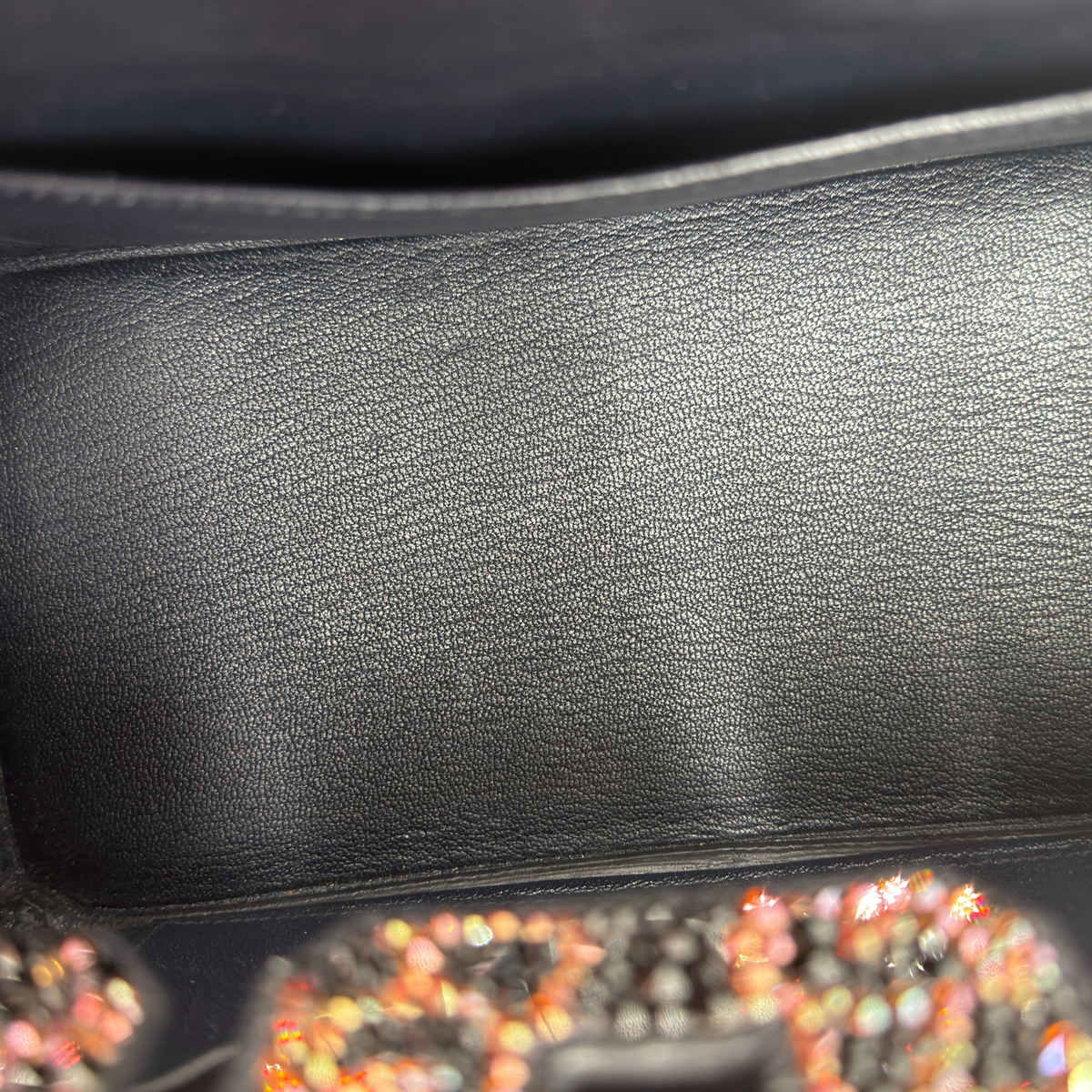 Hermès Birkin 25 Custom Leopard Print Swarovski Crystals Black Togo Gold Hardware | Randolph Goods
