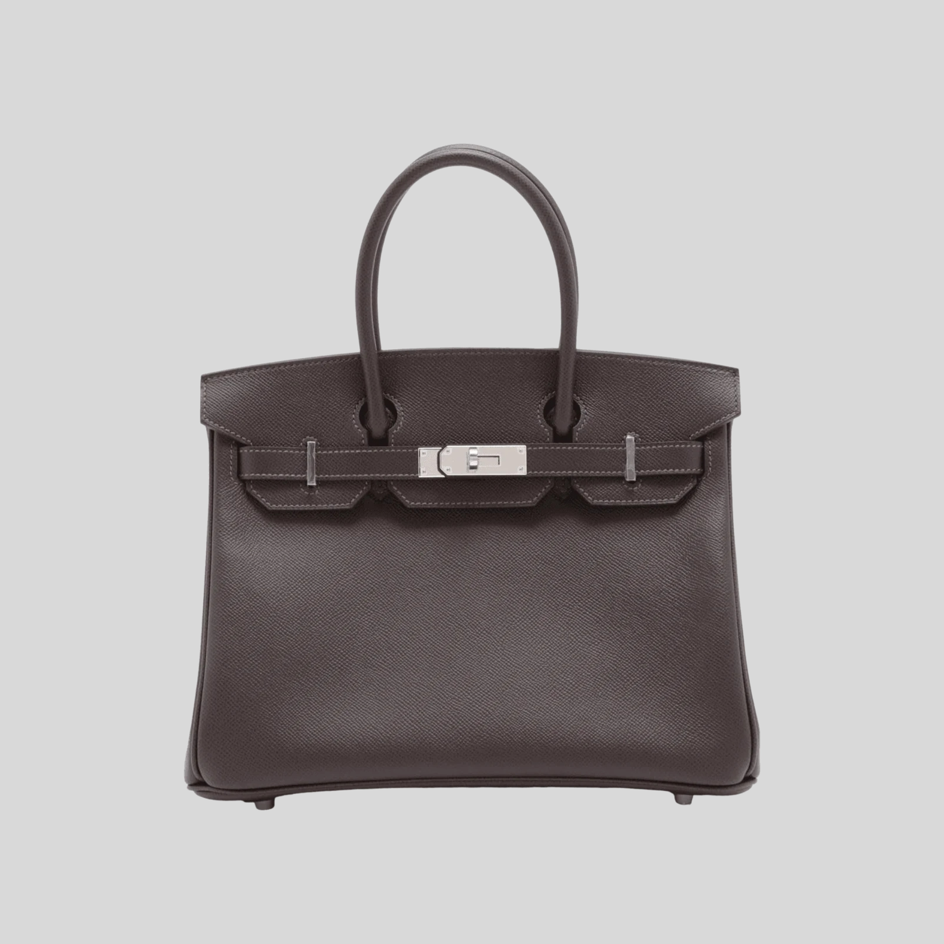 Hermès Birkin 30 Chocolate Epsom Leather Palladium Hardware