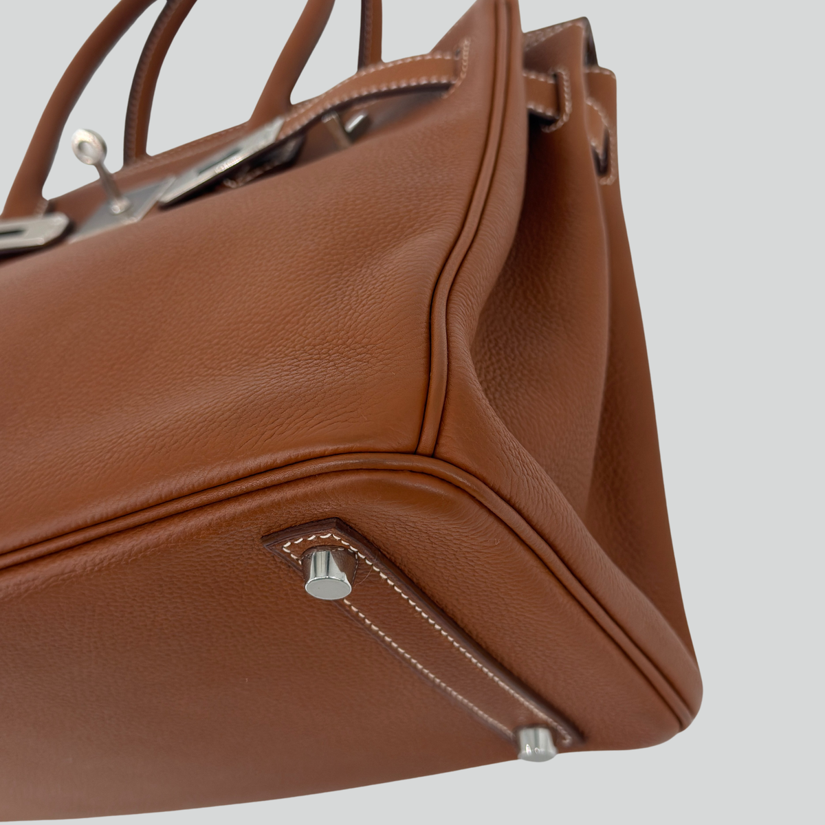 Hermès Birkin 30 Fauve Barenia Faubourg Palladium Hardware | Randolph Goods