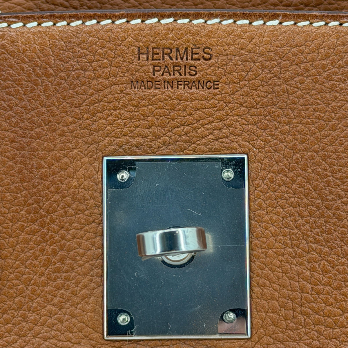 Hermès Birkin 30 Fauve Barenia Faubourg Palladium Hardware | Randolph Goods