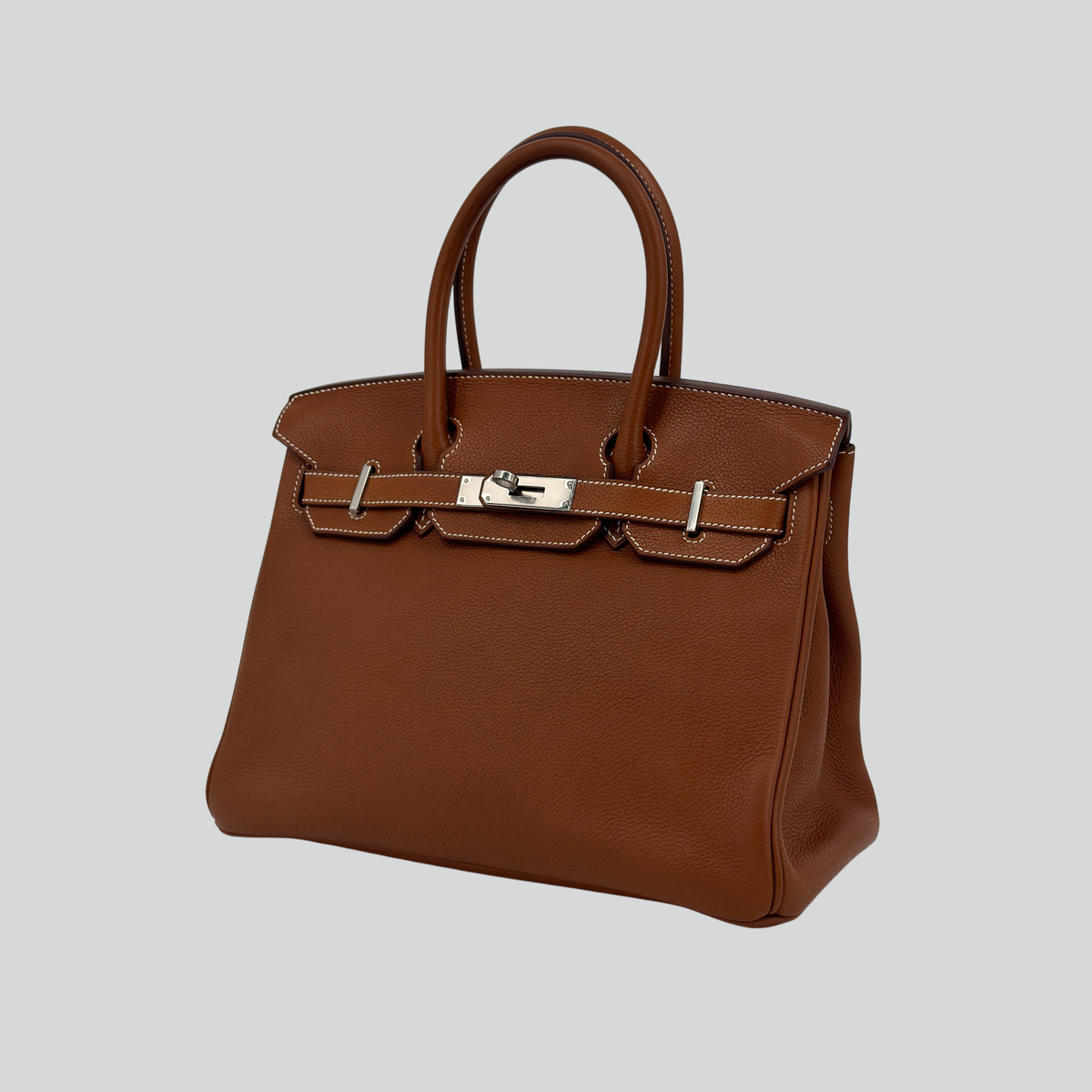 Hermès Birkin 30 Fauve Barenia Faubourg Palladium Hardware | Randolph Goods
