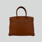 Hermès Birkin 30 Fauve Barenia Faubourg Palladium Hardware | Randolph Goods