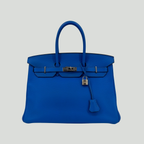 Hermès Birkin 35 Bleu Hydra Togo Palladium Hardware