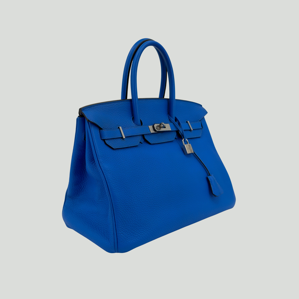 Hermès Birkin 35 Bleu Hydra Togo Palladium Hardware
