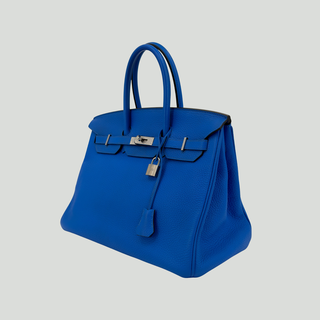 Hermès Birkin 35 Bleu Hydra Togo Palladium Hardware