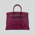 Hermès Birkin 35 Candy Collection Verso Tosca/Rose Tyrien Interior Epsom Palladium Hardware