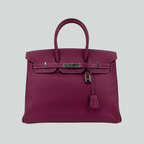 Hermès Birkin 35 Candy Collection Verso Tosca/Rose Tyrien Interior Epsom Palladium Hardware