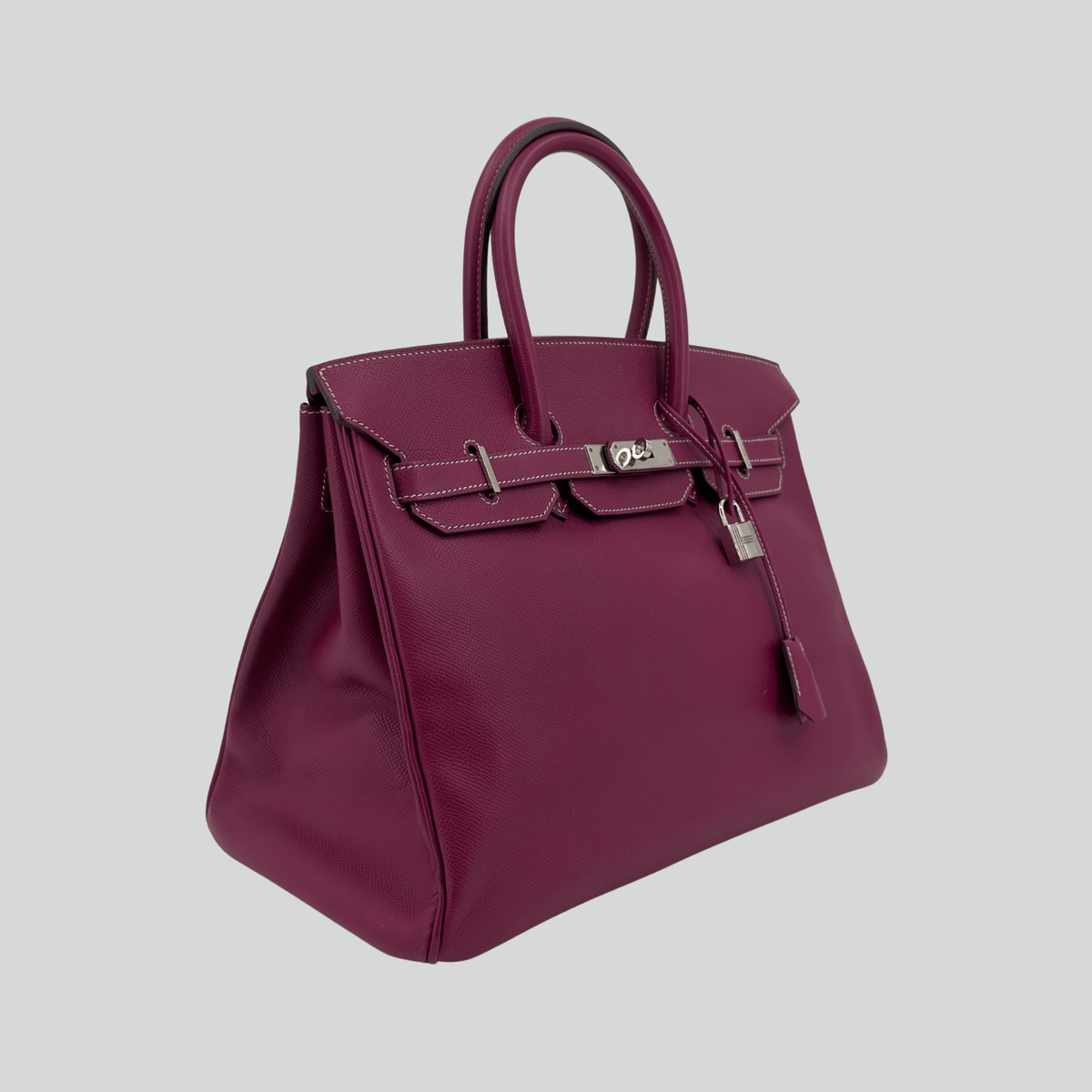 Hermès Birkin 35 Candy Collection Verso Tosca/Rose Tyrien Interior Epsom Palladium Hardware