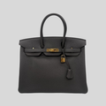 Hermès Birkin 35 Etain Togo Leather Gold Hardware – 2021 Designer Handbag