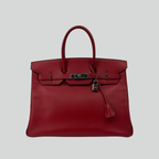 Hermès Birkin 35 Rouge Vif Epsom Palladium Hardware