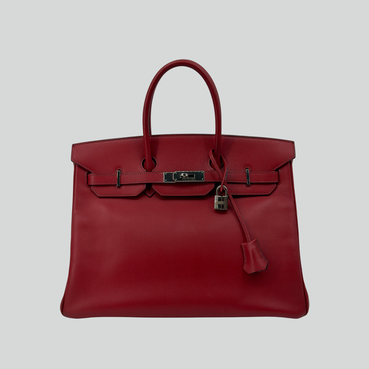 Hermès Birkin 35 Rouge Vif Epsom Palladium Hardware