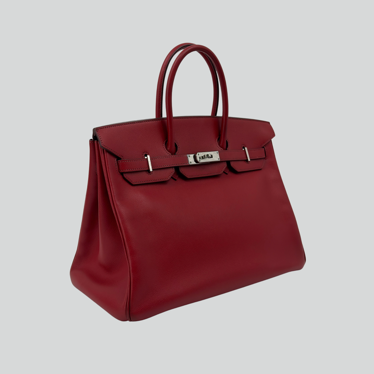 Hermès Birkin 35 Rouge Vif Epsom Palladium Hardware
