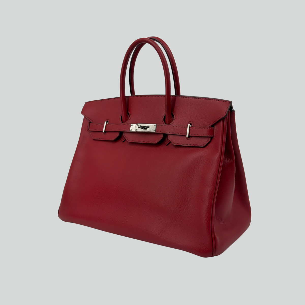 Hermès Birkin 35 Rouge Vif Epsom Palladium Hardware