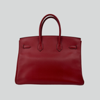 Hermès Birkin 35 Rouge Vif Epsom Palladium Hardware
