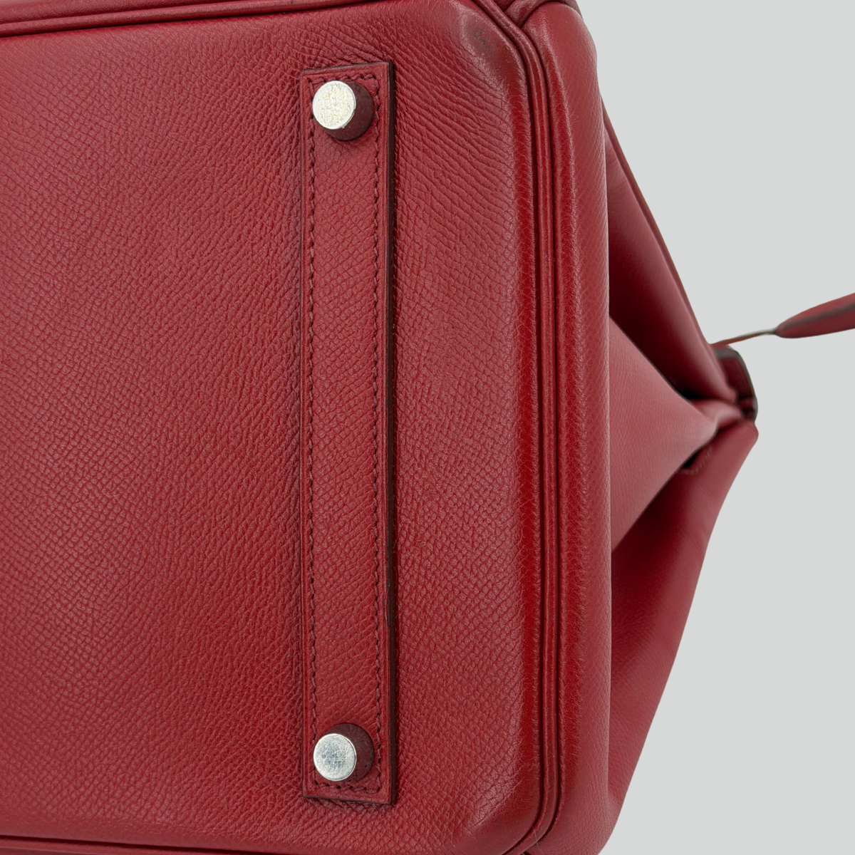 Hermès Birkin 35 Rouge Vif Epsom Palladium Hardware