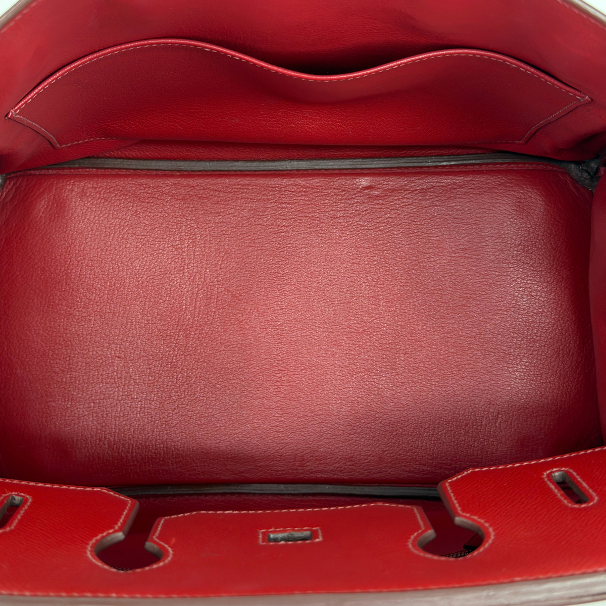 Hermès Birkin 35 Rouge Vif Epsom Palladium Hardware