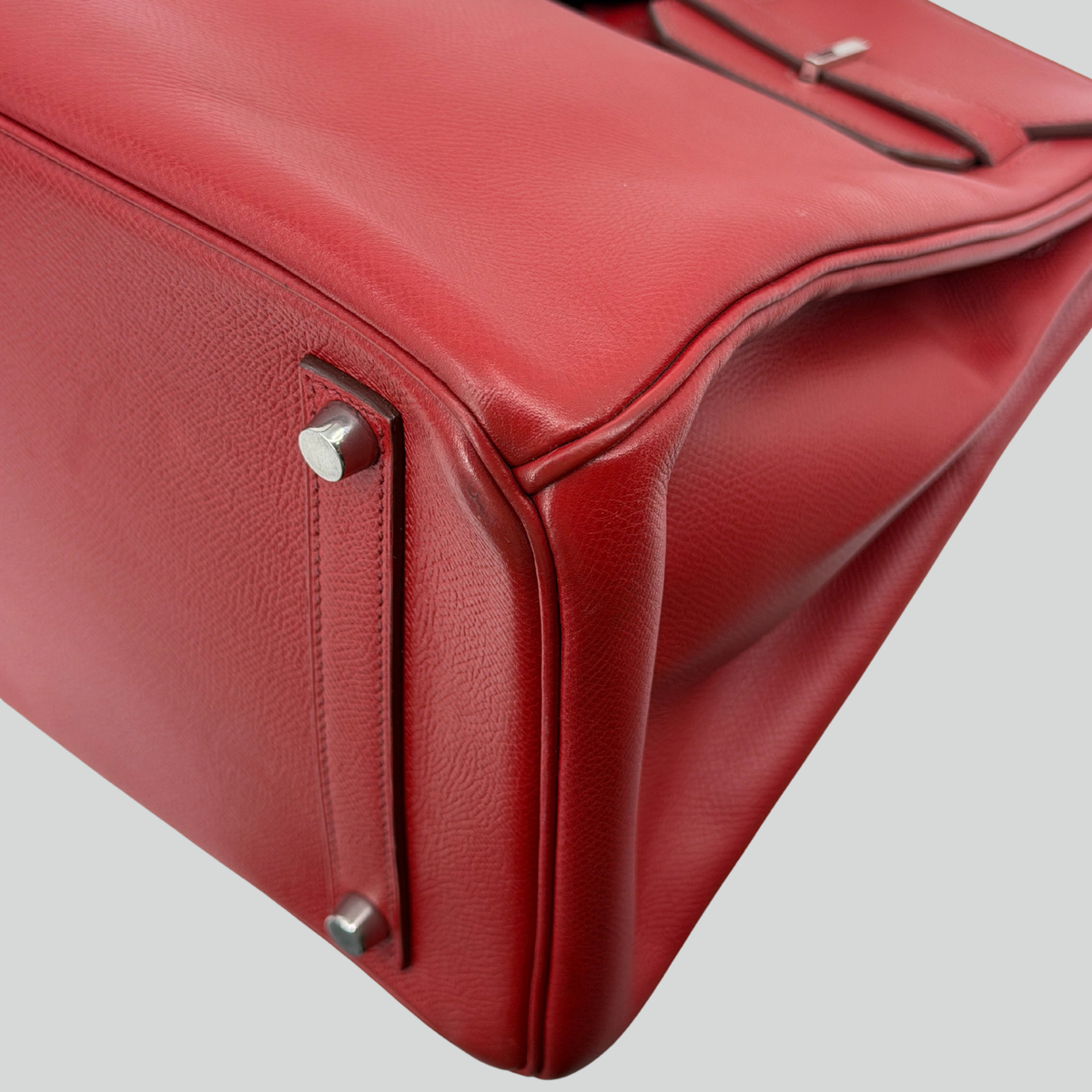 Hermès Birkin 35 Rouge Vif Epsom Palladium Hardware