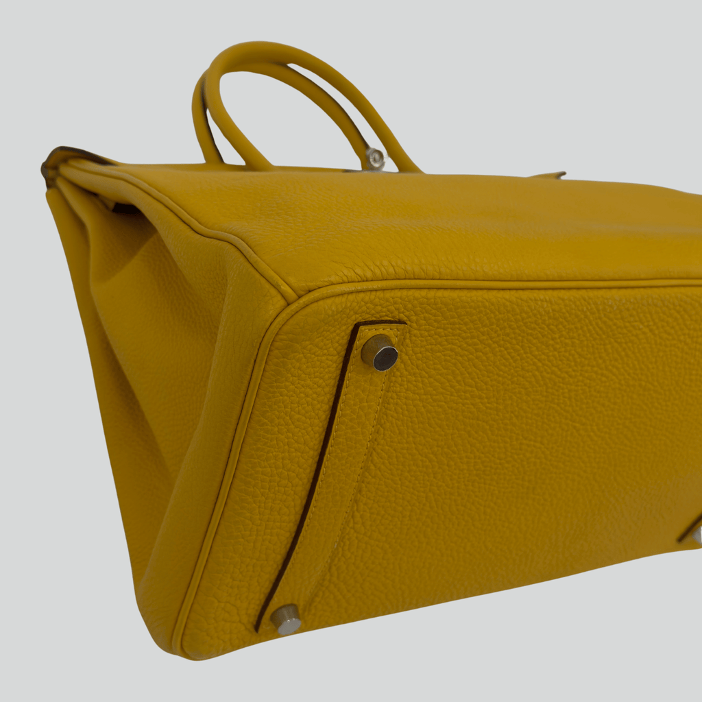 Hermès Birkin 35 Soleil Clemence Palladium Hardware | Randolph Goods