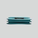 Hermès Constance 18 Bleu Atoll/Ficelle Lizard buckle Swift Palladium Hardware | Randolph Goods