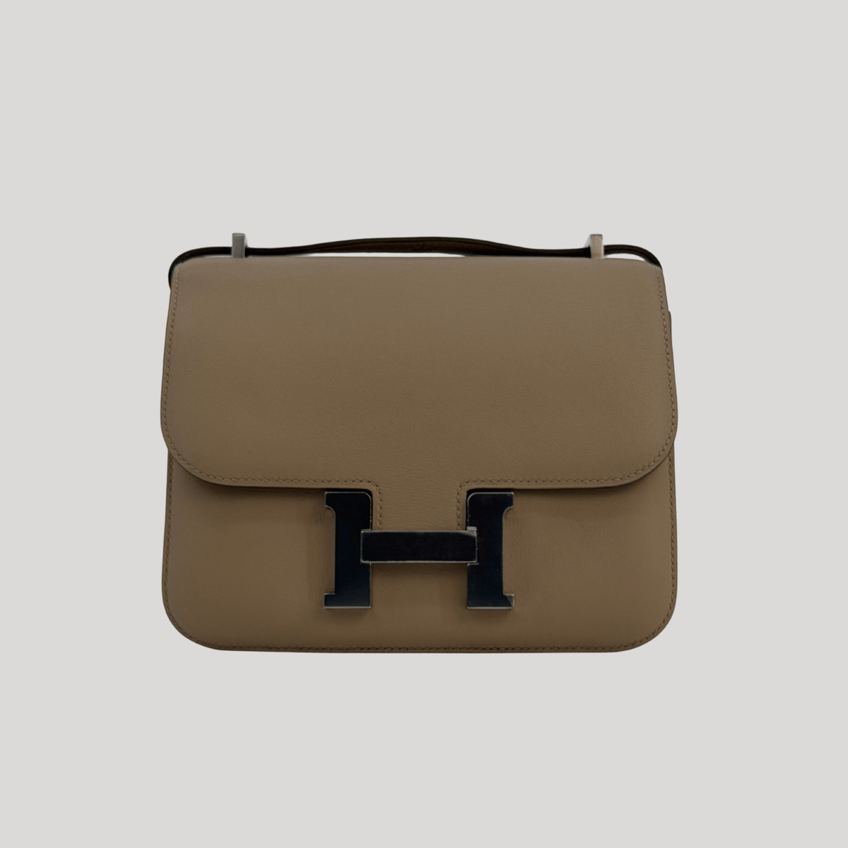 Hermès Constance 18 Gris Tourterelle Swift Palladium Hardware