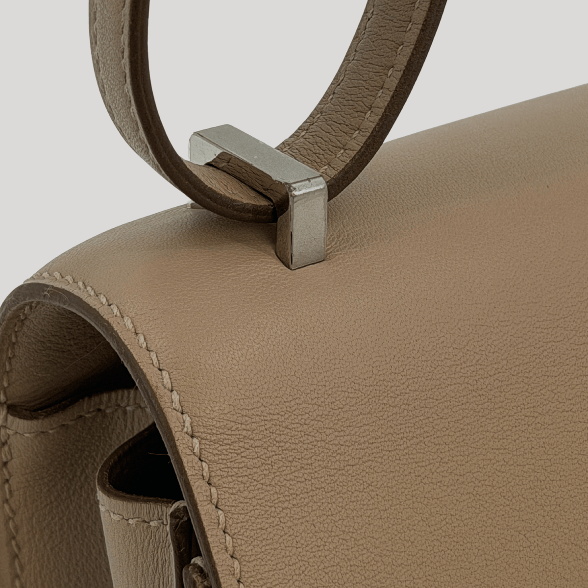 Hermès Constance 18 Gris Tourterelle Swift Palladium Hardware