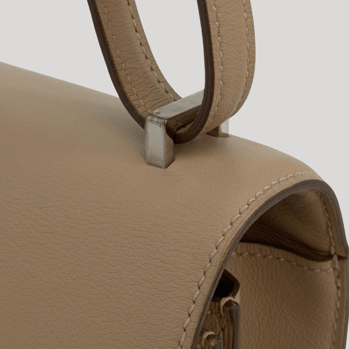 Hermès Constance 18 Gris Tourterelle Swift Palladium Hardware