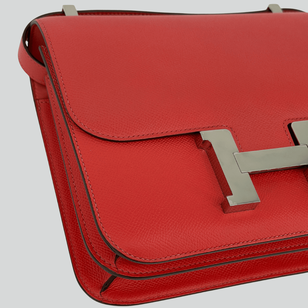 Hermès Constance 24 Rose Jaipur Epsom Palladium Hardware | Randolph Goods