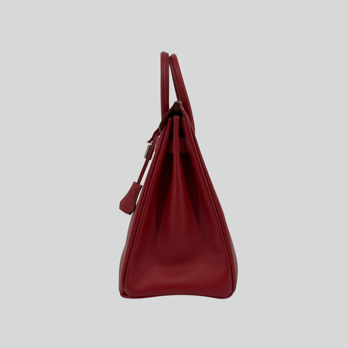 Hermès HAC 28 Rouge Vif Epsom Palladium Hardware | Randolph Goods