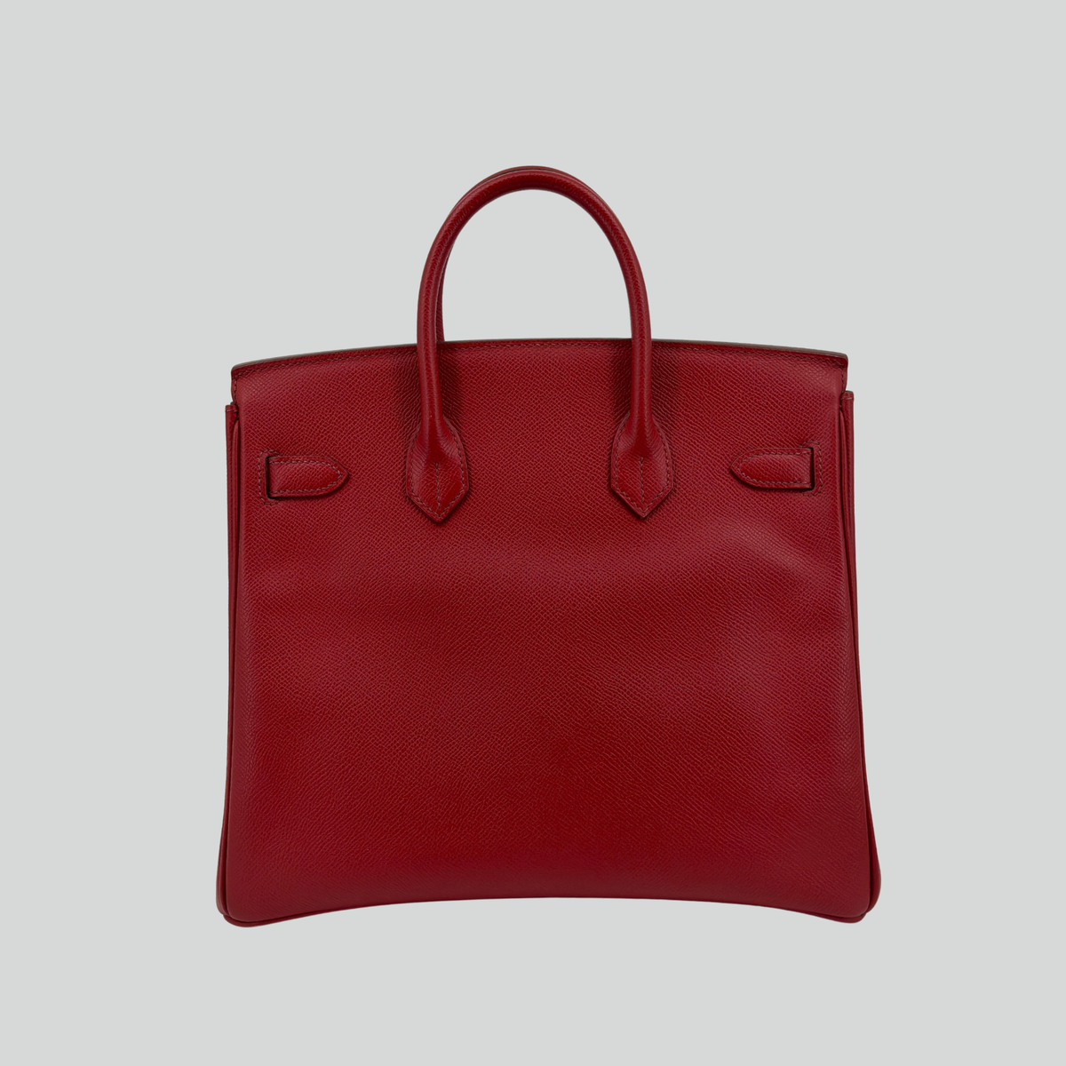 Hermès HAC 28 Rouge Vif Epsom Palladium Hardware | Randolph Goods