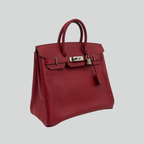 Hermès HAC 28 Rouge Vif Epsom Palladium Hardware | Randolph Goods