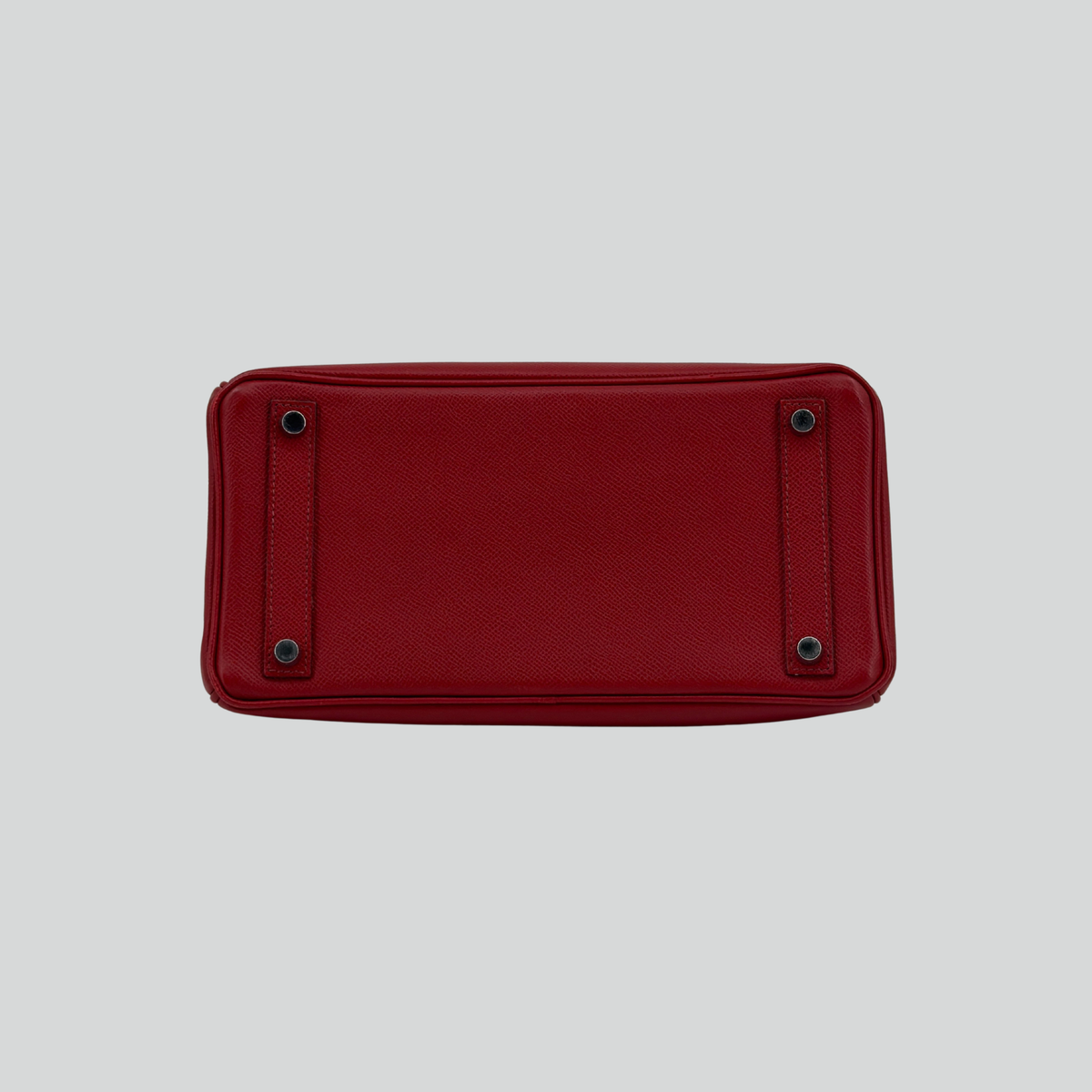 Hermès HAC 28 Rouge Vif Epsom Palladium Hardware | Randolph Goods