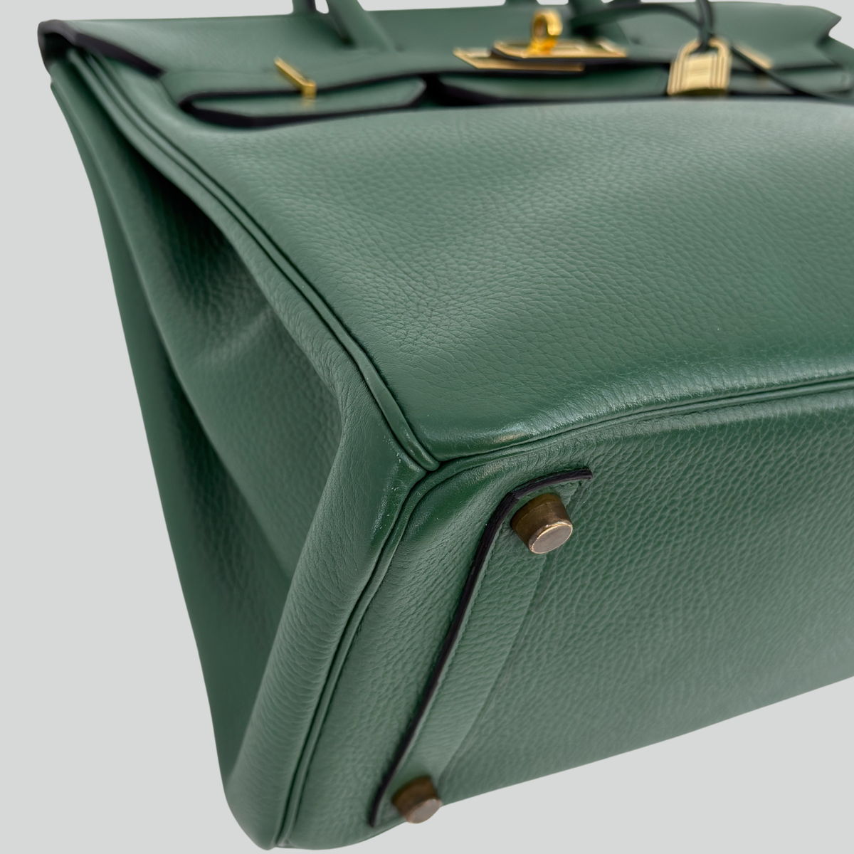 Hermès HAC 32 Vert Bengale Ardennes Gold Hardware
