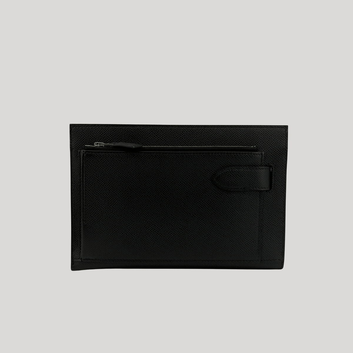 Hermès Hacademi Pouch Black Epsom Palladium Hardware | Randolph Goods