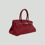 Hermès JPG Shoulder Birkin 42 Rouge H Clemence Palladium Hardware