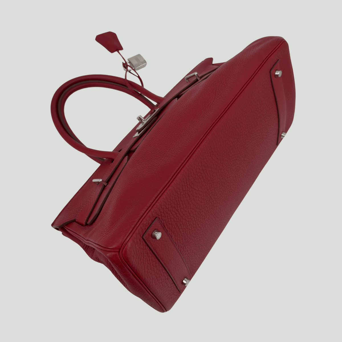 Hermès JPG Shoulder Birkin 42 Rouge H Clemence Palladium Hardware
