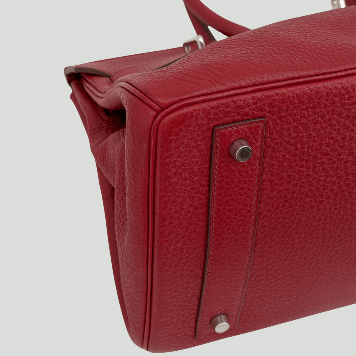 Hermès JPG Shoulder Birkin 42 Rouge H Clemence Palladium Hardware