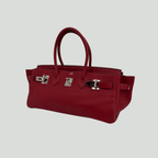 Hermès JPG Shoulder Birkin 42 Rouge H Clemence Palladium Hardware