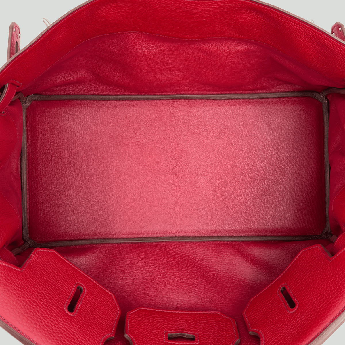 Hermès JPG Shoulder Birkin 42 Rouge H Clemence Palladium Hardware