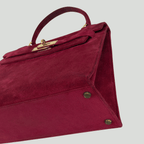 Hermès Kelly 28 Pink Doblis Suede Leather Gold Hardware | Randolph Goods