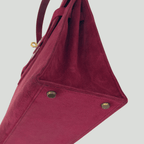 Hermès Kelly 28 Pink Doblis Suede Leather Gold Hardware | Randolph Goods