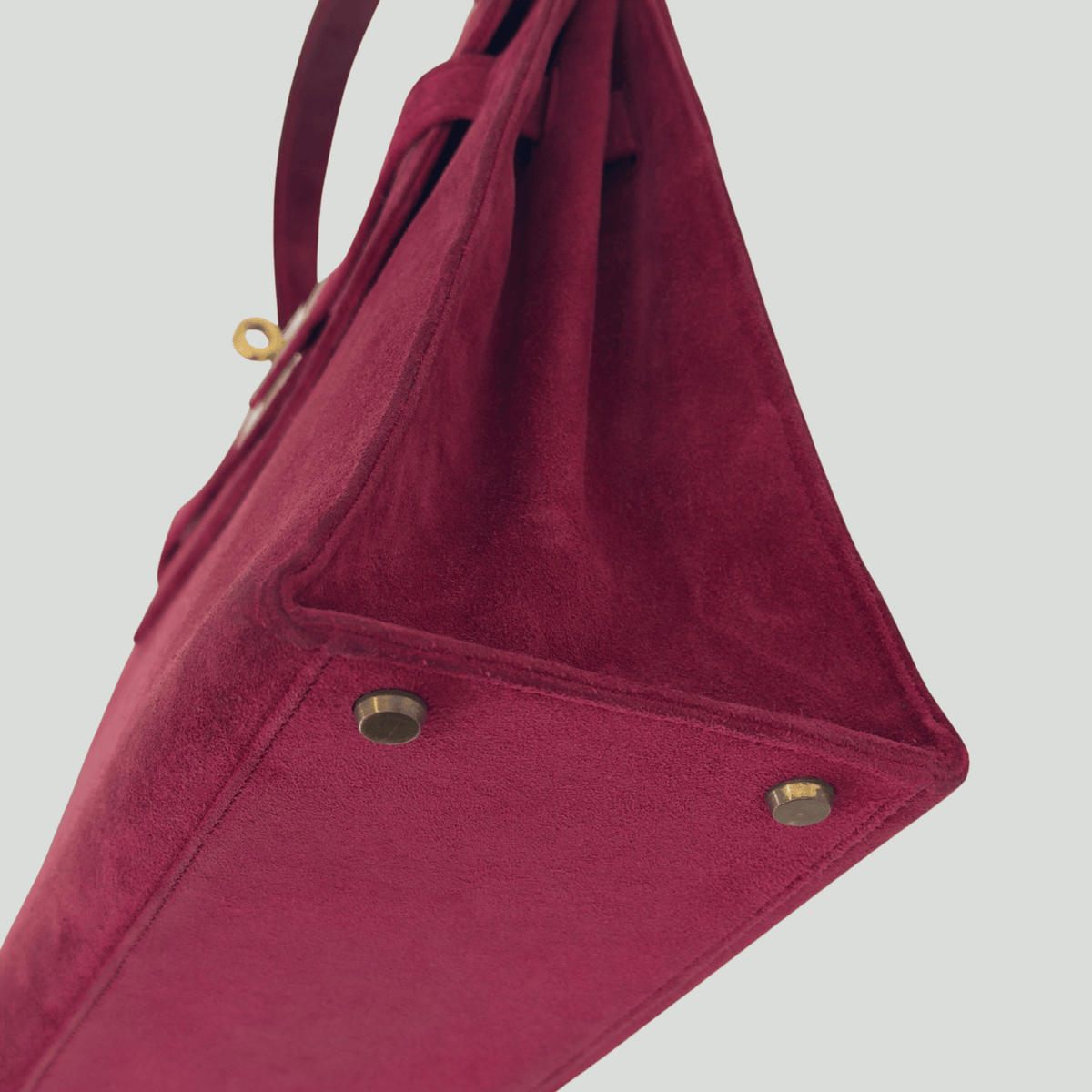 Hermès Kelly 28 Pink Doblis Suede Leather Gold Hardware | Randolph Goods