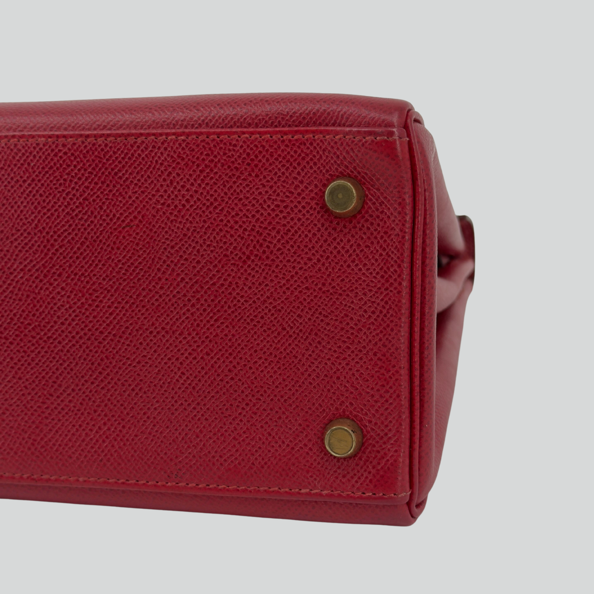 Hermès Kelly 28 Rouge Vif Courchevel Gold Hardware