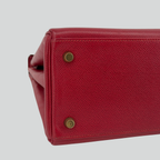 Hermès Kelly 28 Rouge Vif Courchevel Gold Hardware