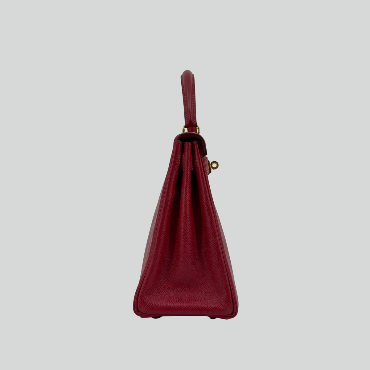 Hermès Kelly 28 Rouge Vif Courchevel Gold Hardware